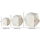 Two-Toned Marble Decorative Cube 5in