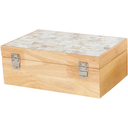 Wood & Seashell Box 12in
