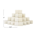 Marble Stairstep Bookends White 2pc