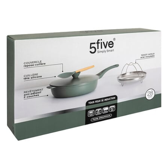 Cast Aluminium Deep Pan Green 11in