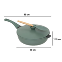 Cast Aluminium Deep Pan Green 11in