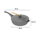 Cast Aluminium Deep Pan Grey 11in