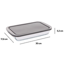 Keepeat Glass Dish Rectangle 11x7in
