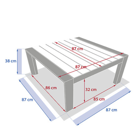 Malibu Coffee Table 34X34"