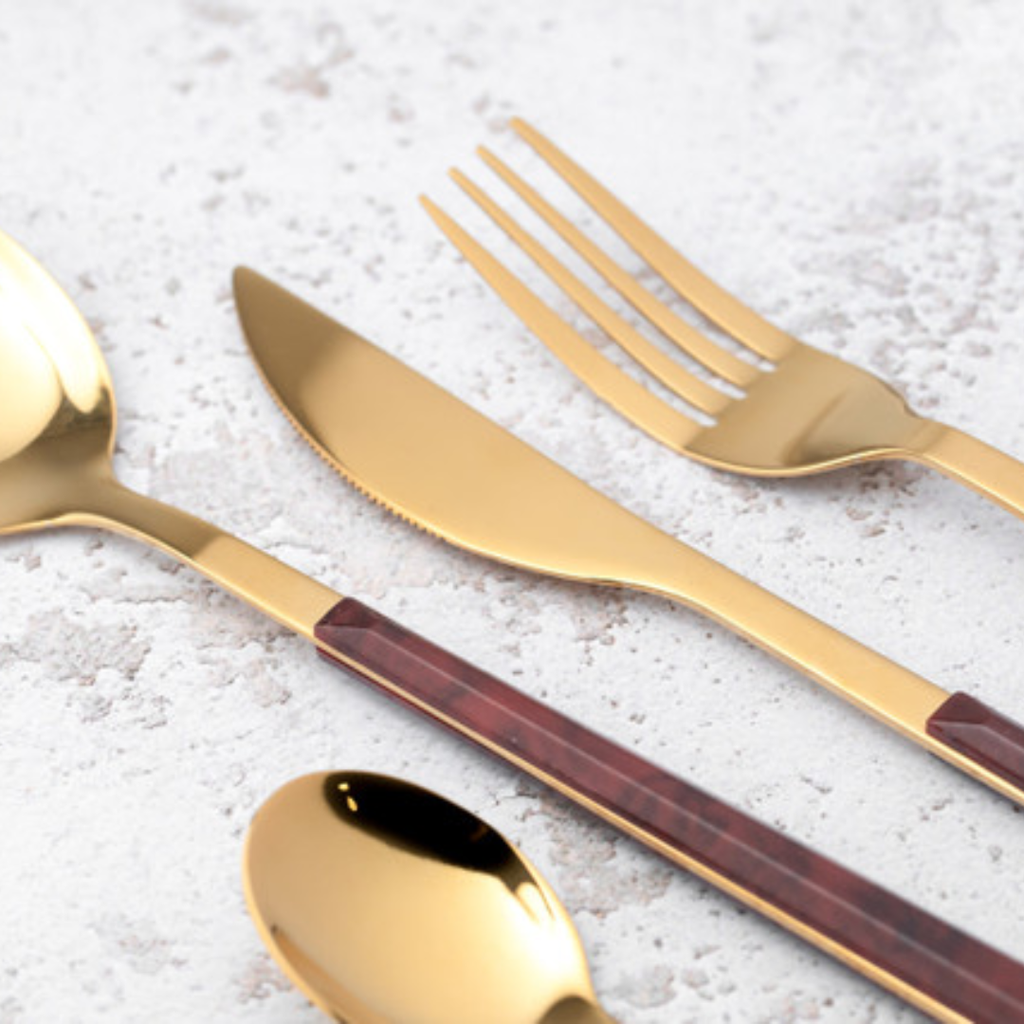 Tortoiseshell Flatware Set 16pc