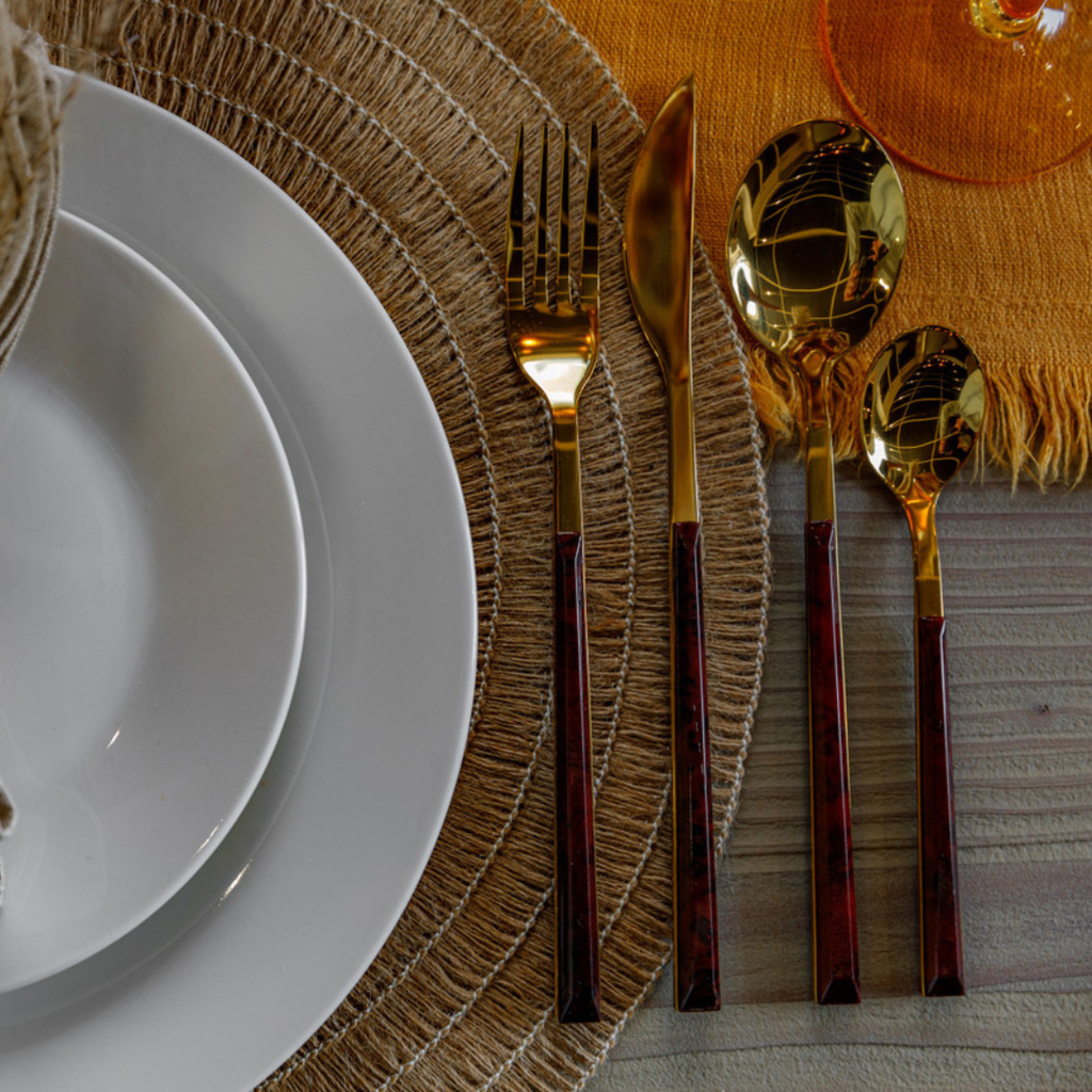 Tortoiseshell Flatware Set 16pc