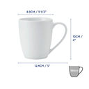 Chalk Porcelain Mug Set 4pc