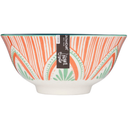 Glazed Stoneware Bowl Mixed Folk 6in