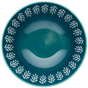 Glazed Stoneware Bowl Mixed Folk 6in