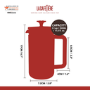 La Cafetiere French Press Brushed Chrome 3 Cup