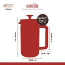 La Cafetiere French Press Brushed Chrome 8 Cup