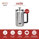 La Cafetiere French Press Brushed Chrome 8 Cup