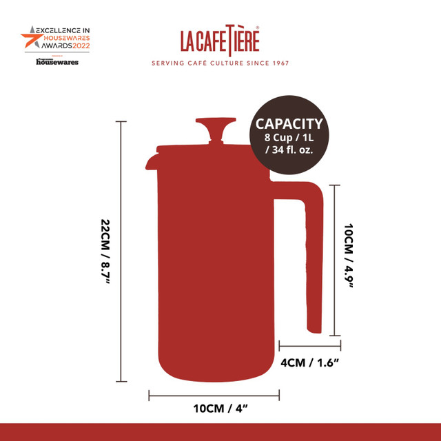 La Cafetiere French Press Latte 8 Cup