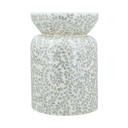 Vine Capiz Shell Accent Stool 14x20in