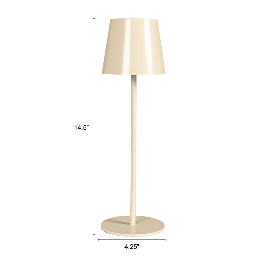 LED Table Lamp With Touch Sensor Ivory 14.5in