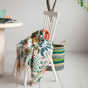 Suzani Embroidered Cotton Throw Multi 60x50in