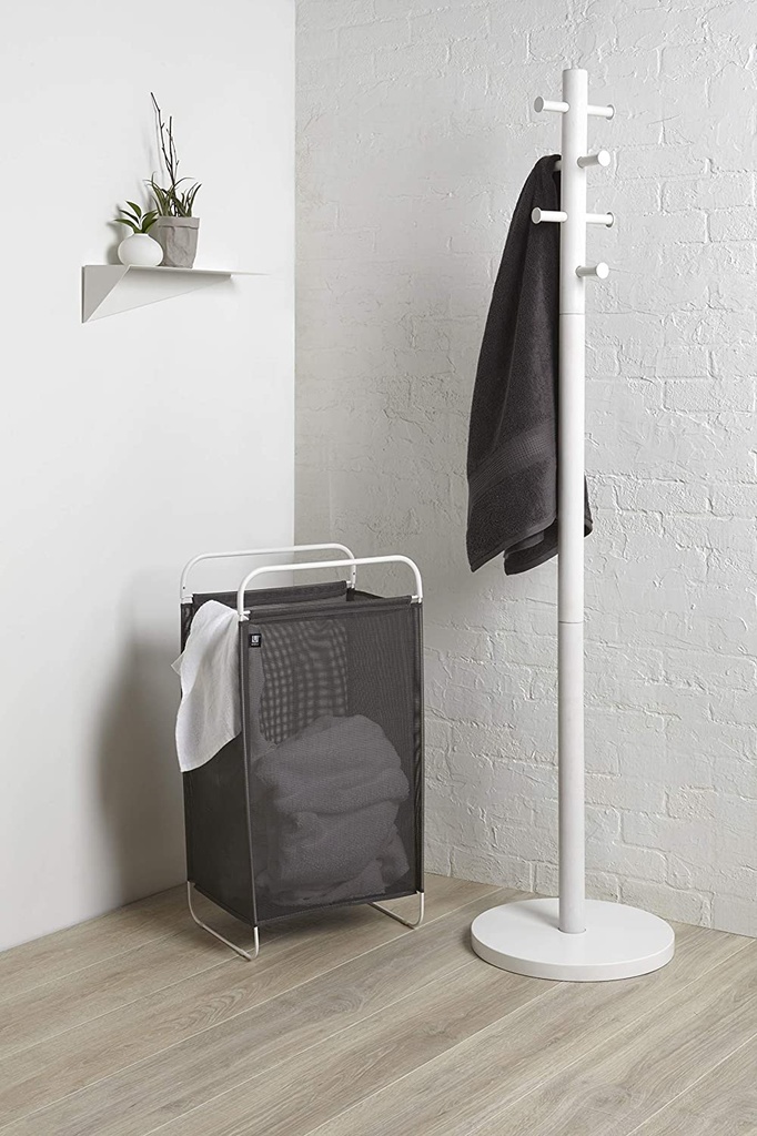 Cinch Laundry Hamper Grey & White