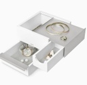 Stowit Jewellry Box White/ Nickel