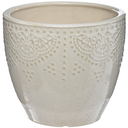 Ivory Embossed Planter Small