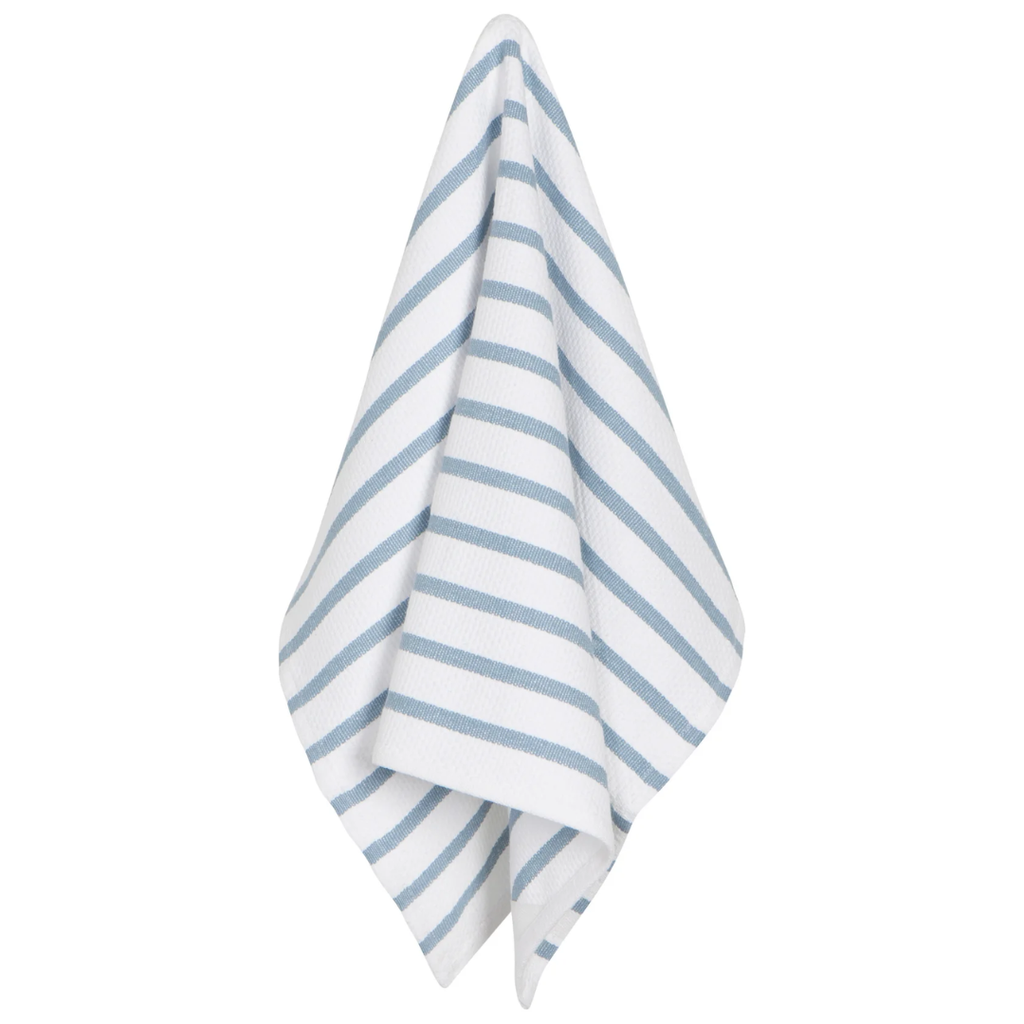 Basketweave Dishtowel Slate Blue
