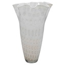 Meira Ivory Bouquet Glass Vase 20in