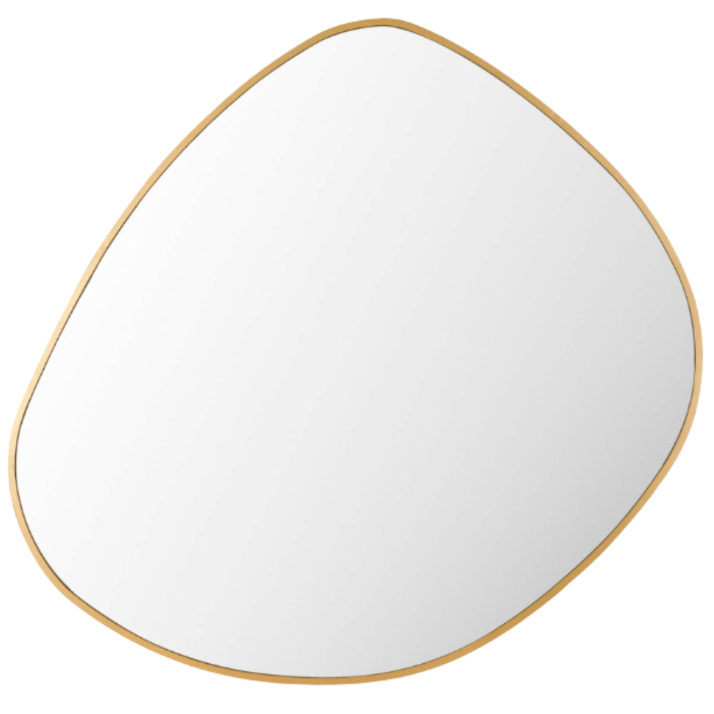 Pebble Gold Mirror 37x36in