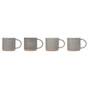 Grey Textured Stoneware Mug Assorted