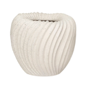 Stoneware Pleated Planter 7in
