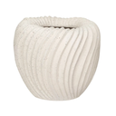 Stoneware Pleated Planter 8in x 7in