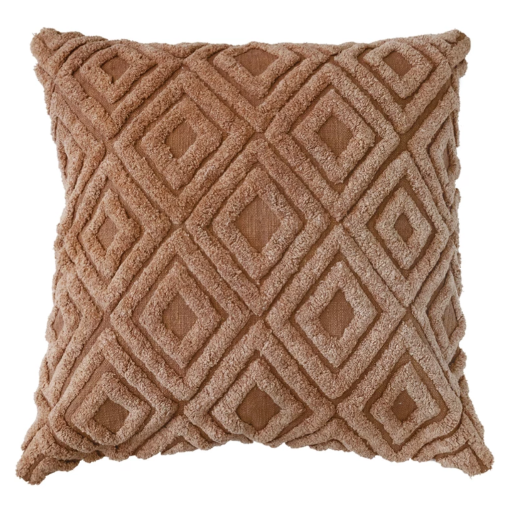 Tufted Diamond Pillow 24in