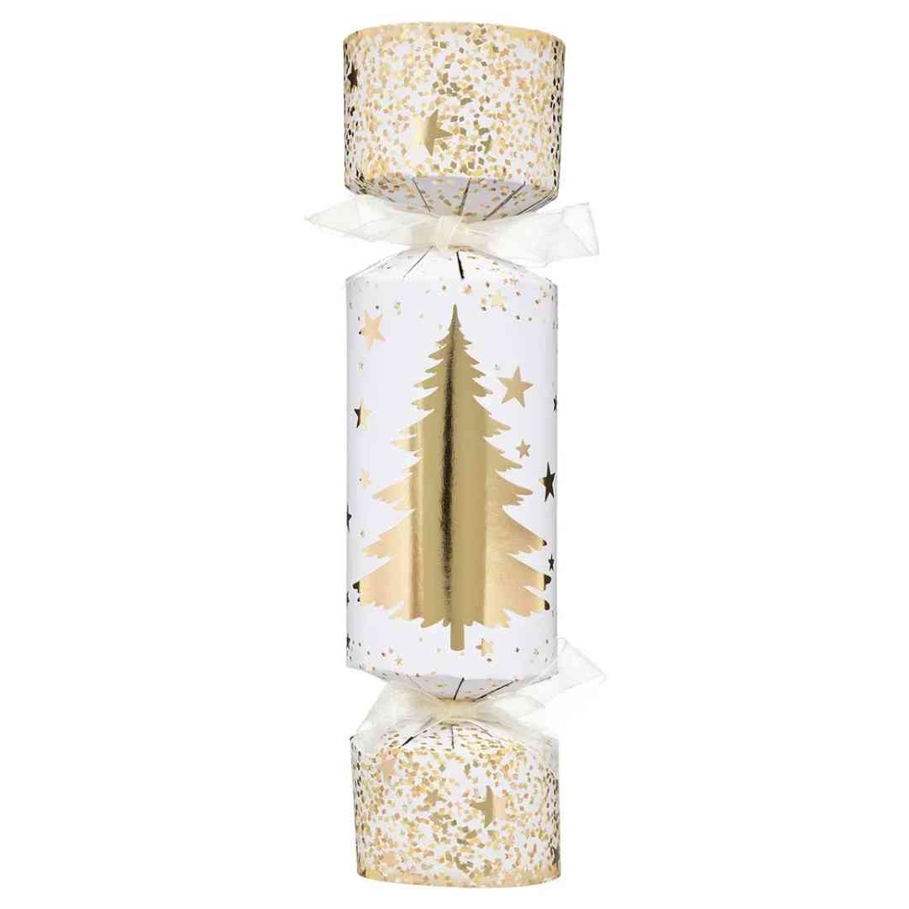 Gold Tree Christmas Crackers 6pc