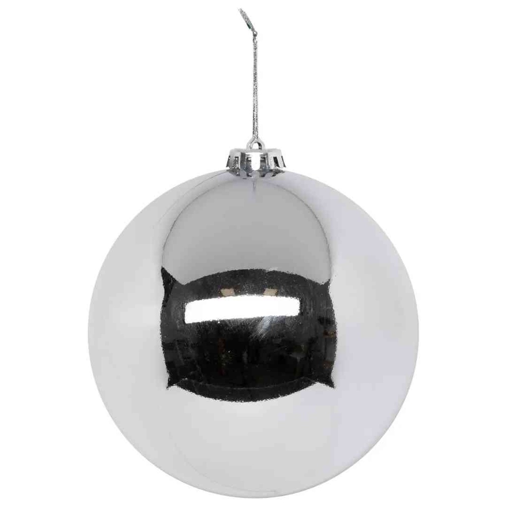 Silver Ball Ornament 6in
