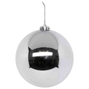 Silver Ball Ornament 6in