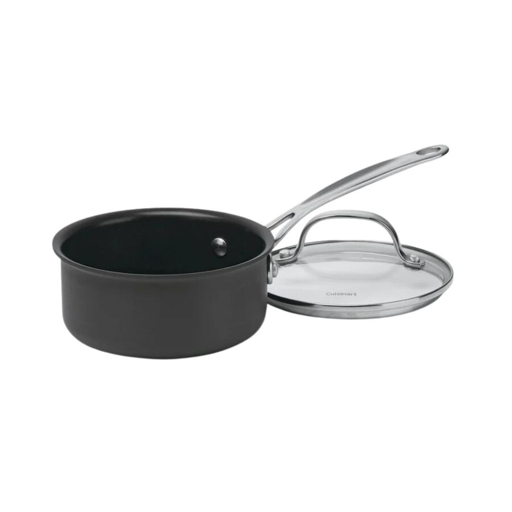 Cuisinart Chef's Classic Nonstick Hard Anodized 1 Quart Saucepan With Cover