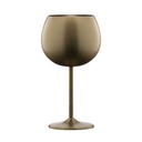 Metal Balloon Wine Glass Gold 12oz