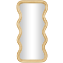Wavy Wall Mirror Light Brown 20in x 39in