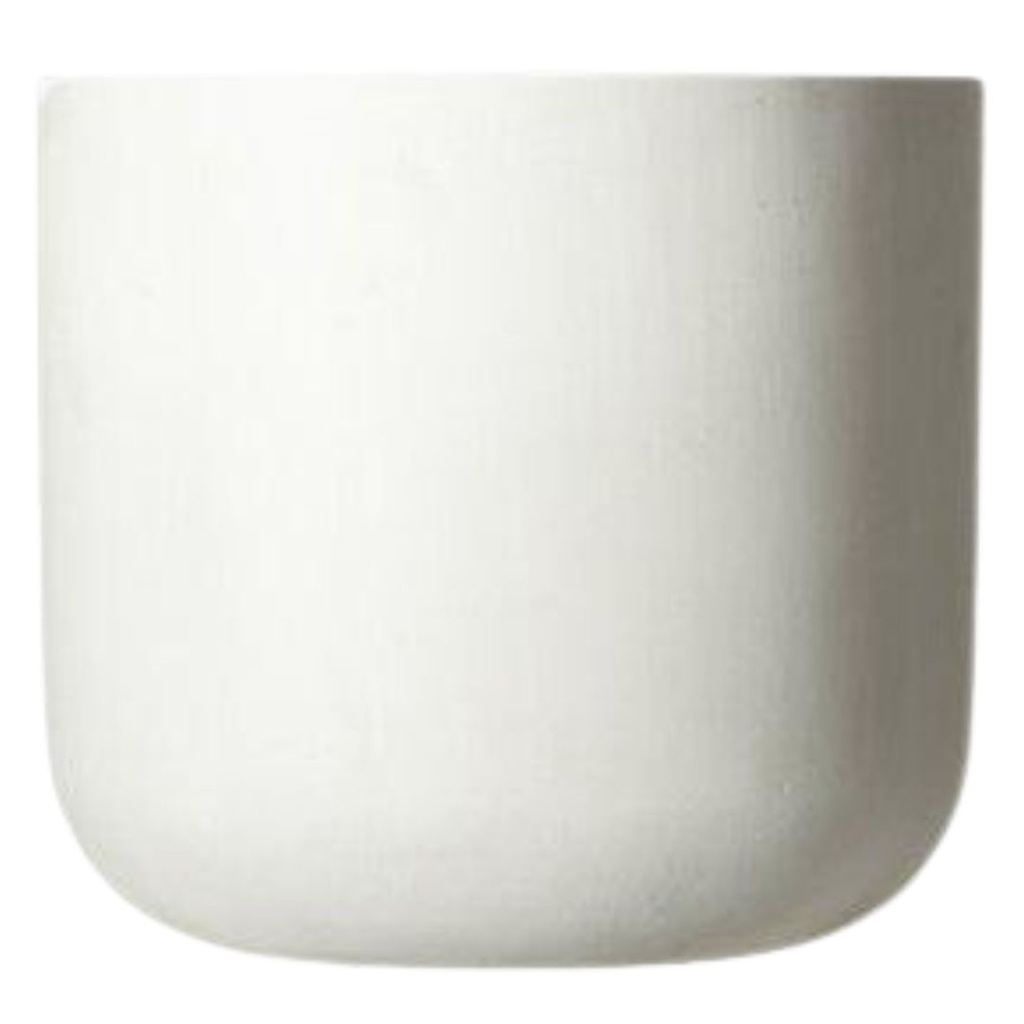 Joy Concrete Planter White 11.5in