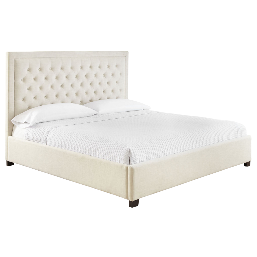 Isadora White King Bed