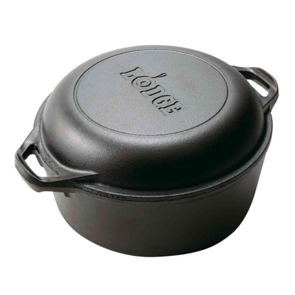 Lodge 5 QT Double Dutch Oven