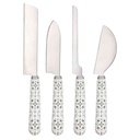 Tiles Cheese Knife Set 4pc
