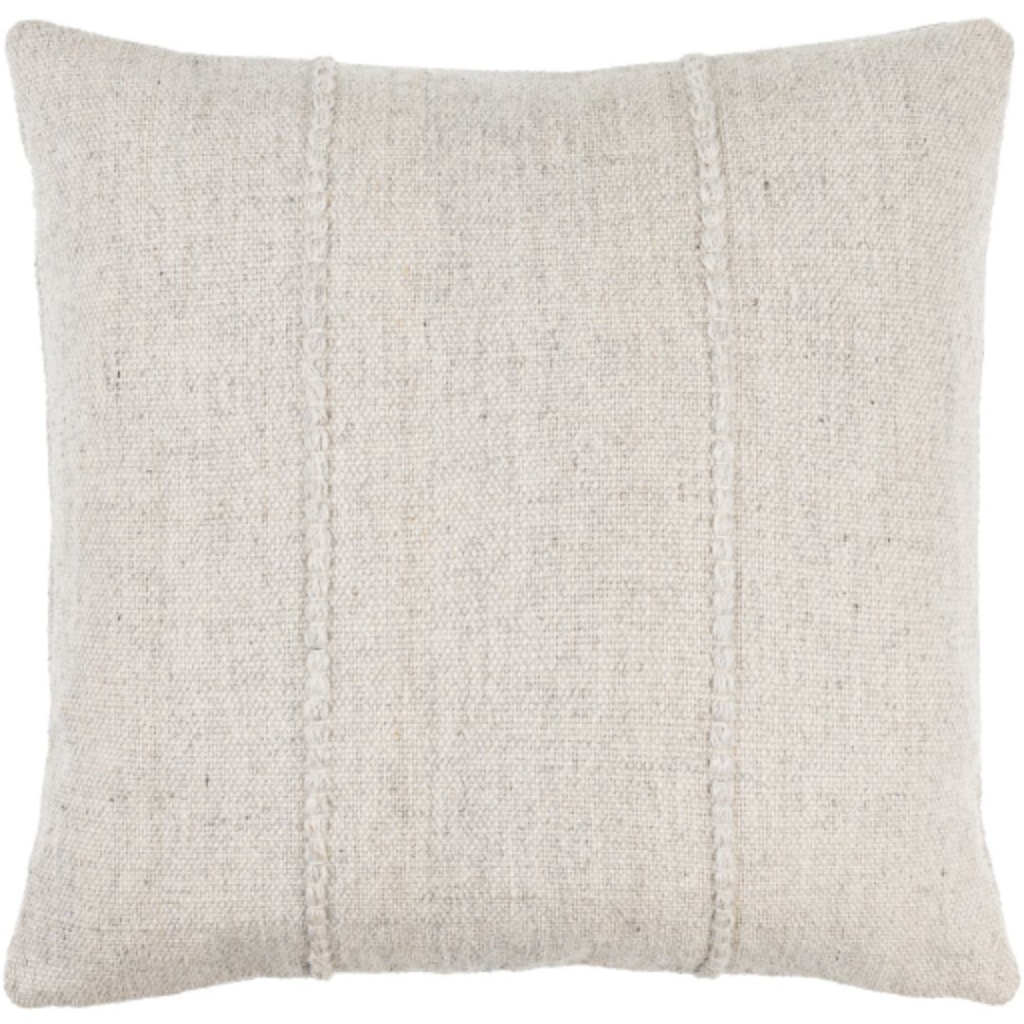 Mudcloth Pillow Ivory 20in