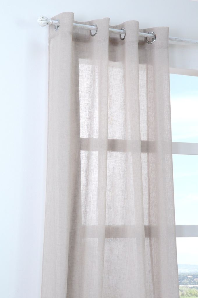 Paloma Sheer Panel Natural 104in