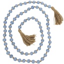 Blue Beaded Garland 83in
