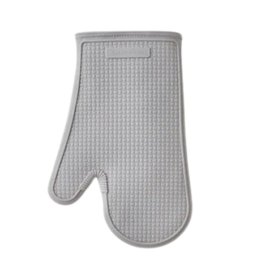 Textured Silicone Oven Mitt Grey
