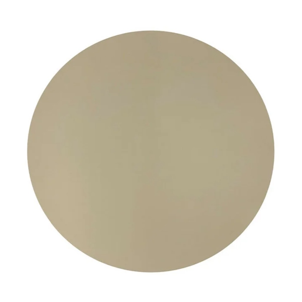 Studio Leather Round Placemat Stone
