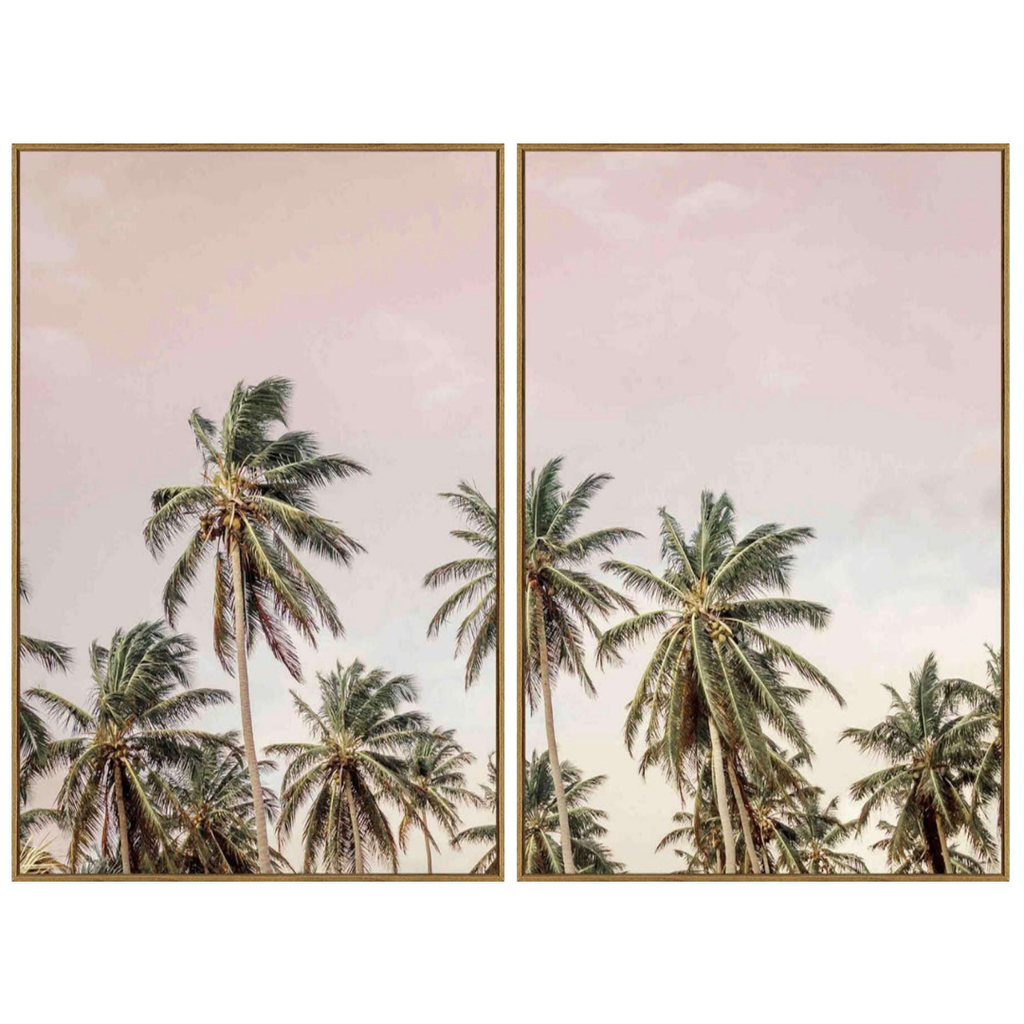 Evening Canopy II  Framed Print on Tempered Glass 24x36in 2pc
