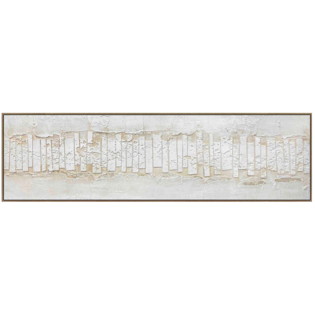 Meditation I Framed Canvas 70x20in