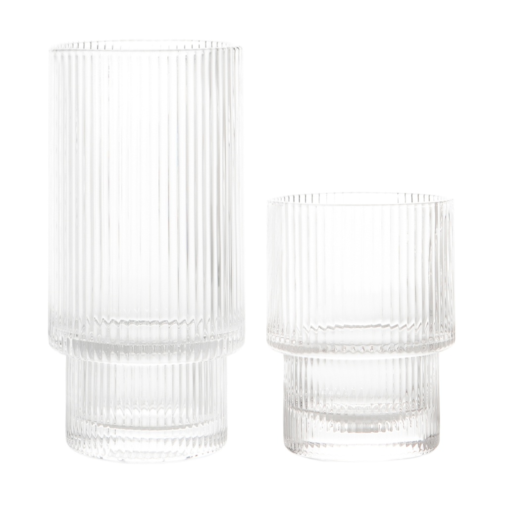 Ridge Stackable Glass 8pc