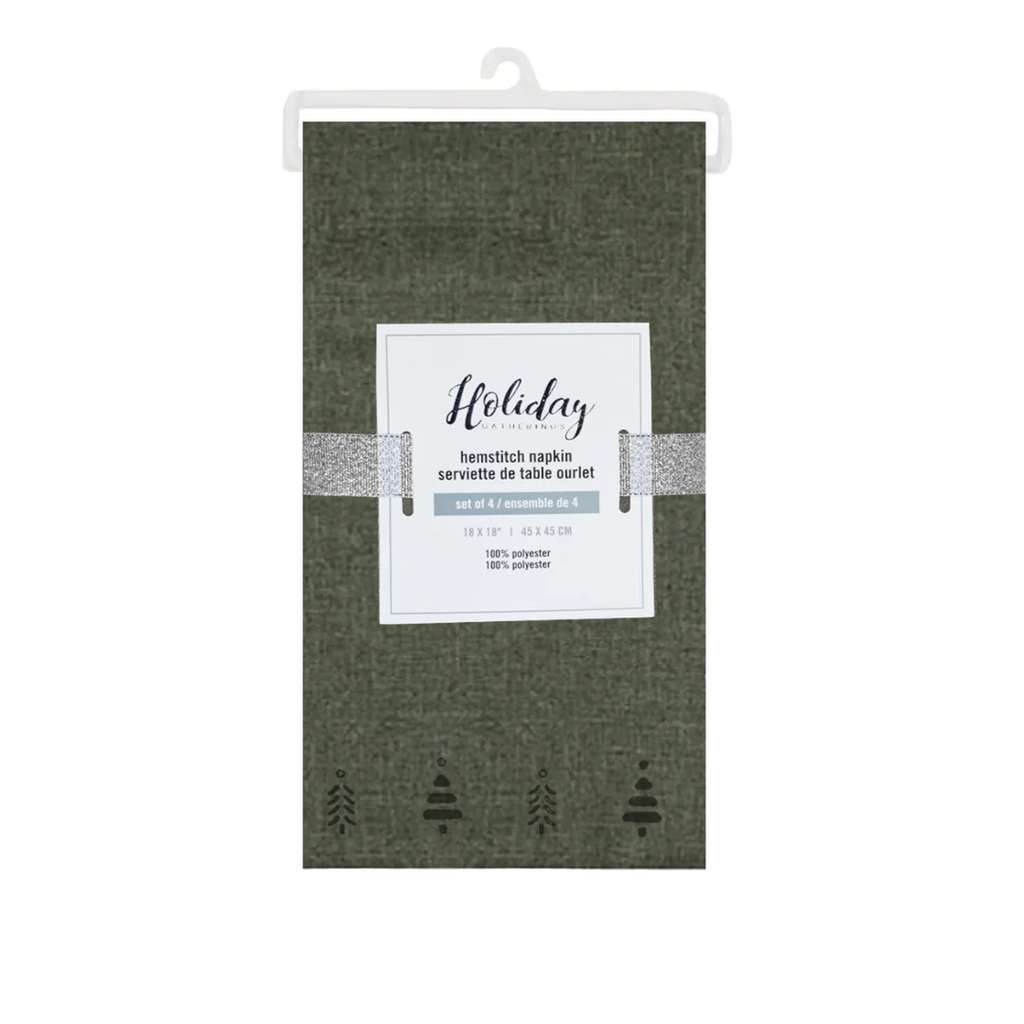 Tree Hemstitch Napkin Forest