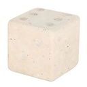 Mistry White Marble Dice 3in